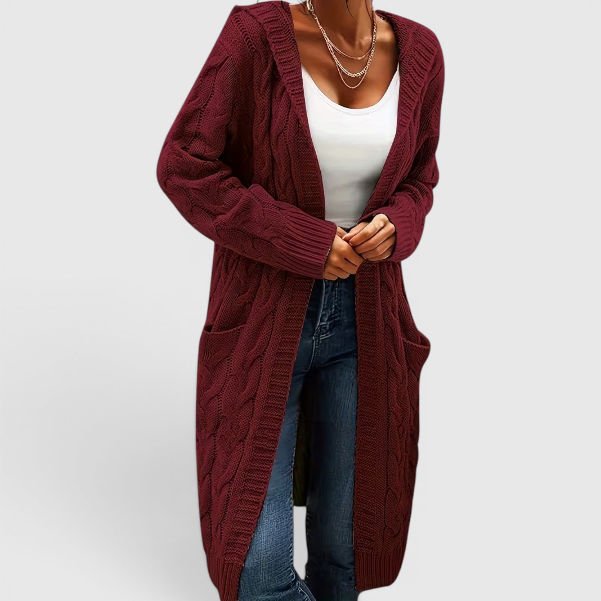Ellmont London | Women's Breathable Casual Office Long Sweater