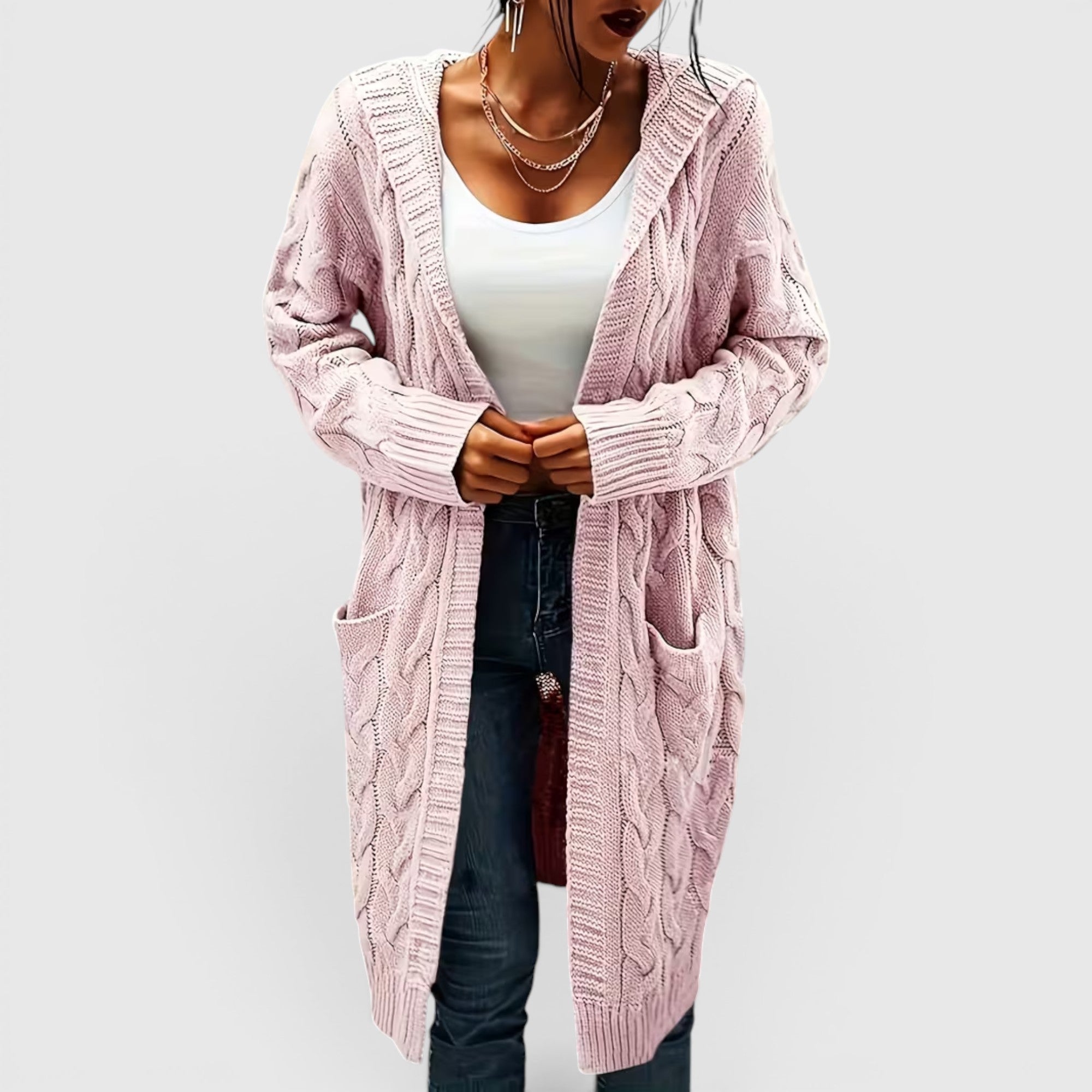 Ellmont London | Women's Breathable Casual Office Long Sweater