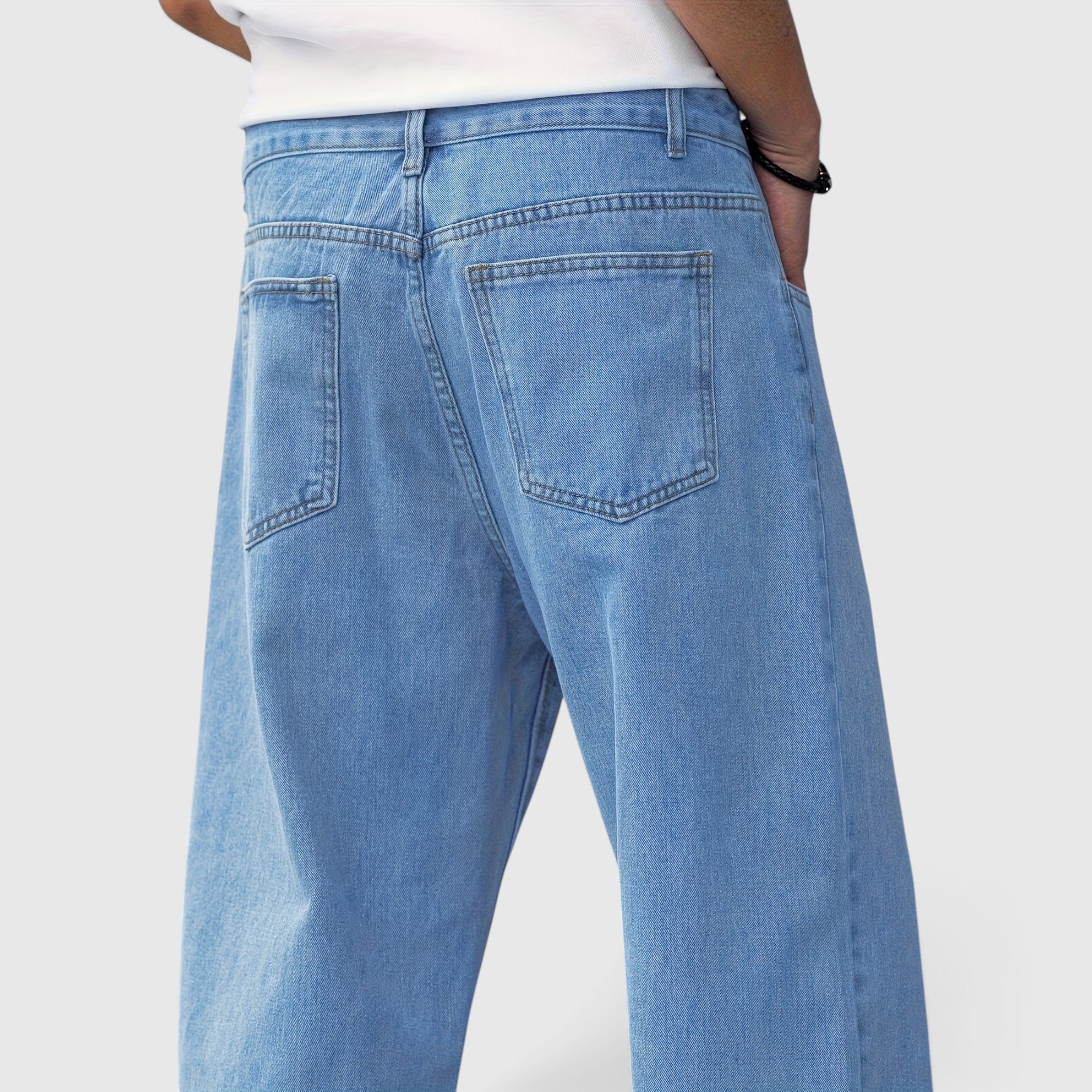 Jack | Men's Baggy Denim Jeans Wide-Leg Regular Fit Trousers