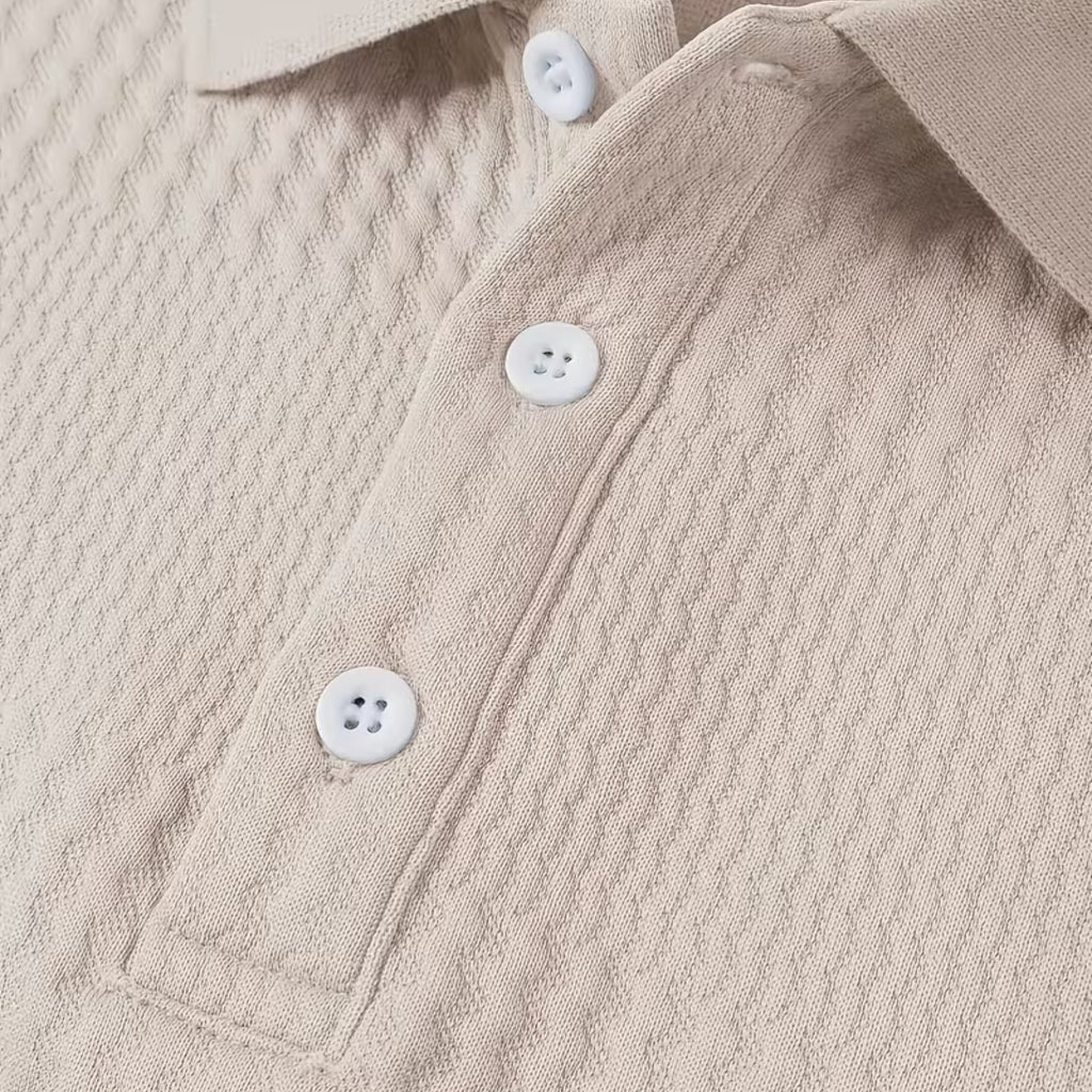 Martin | Men's Jacquard Knit Shirt – Regular Fit Office & Weekend Wear