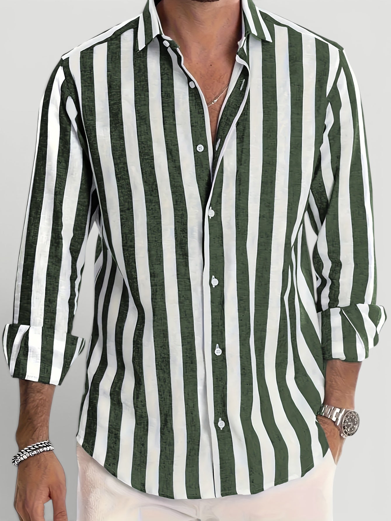 Ellmont London | Men’s Breathable Striped Summer Shirt