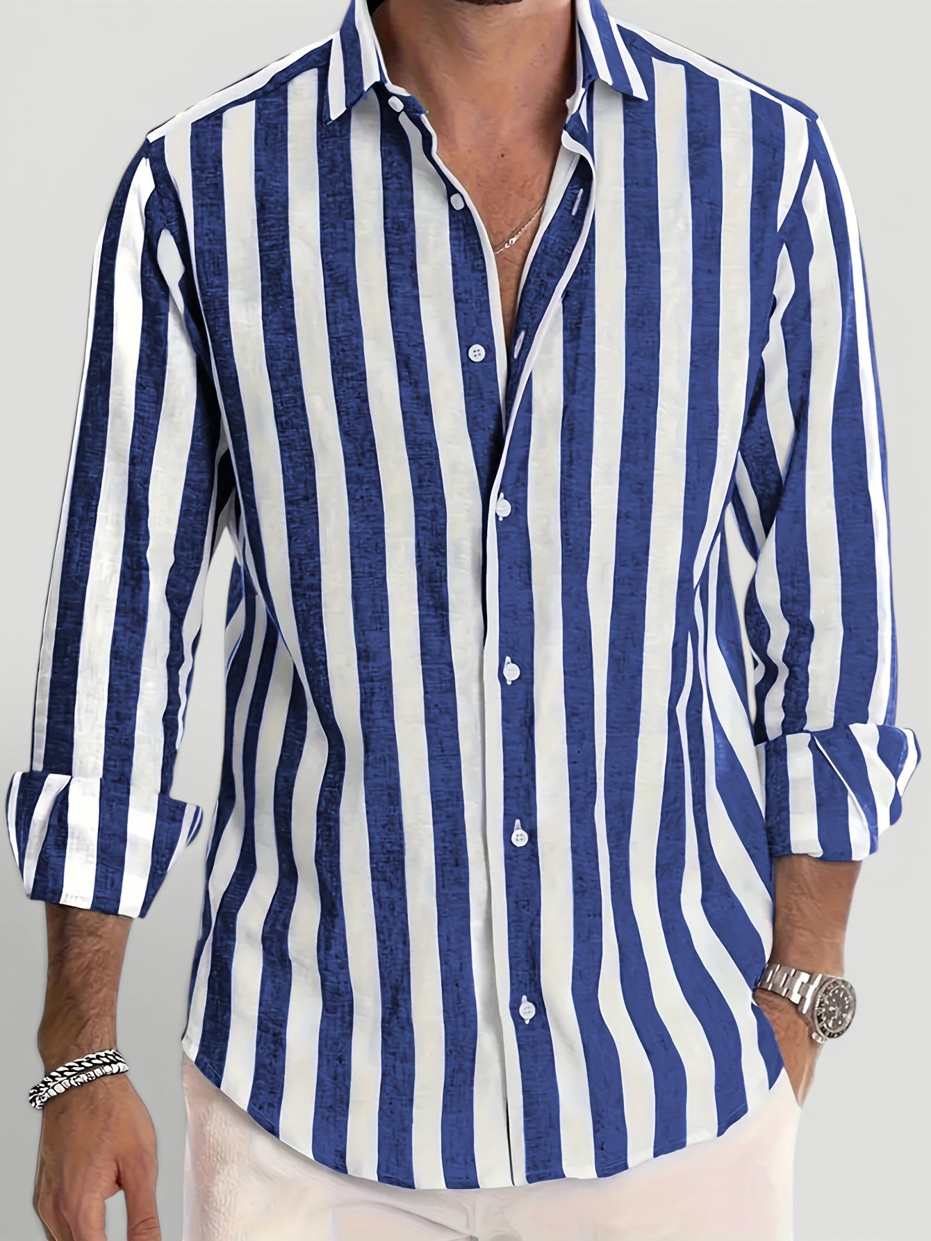 Ellmont London | Men’s Breathable Striped Summer Shirt