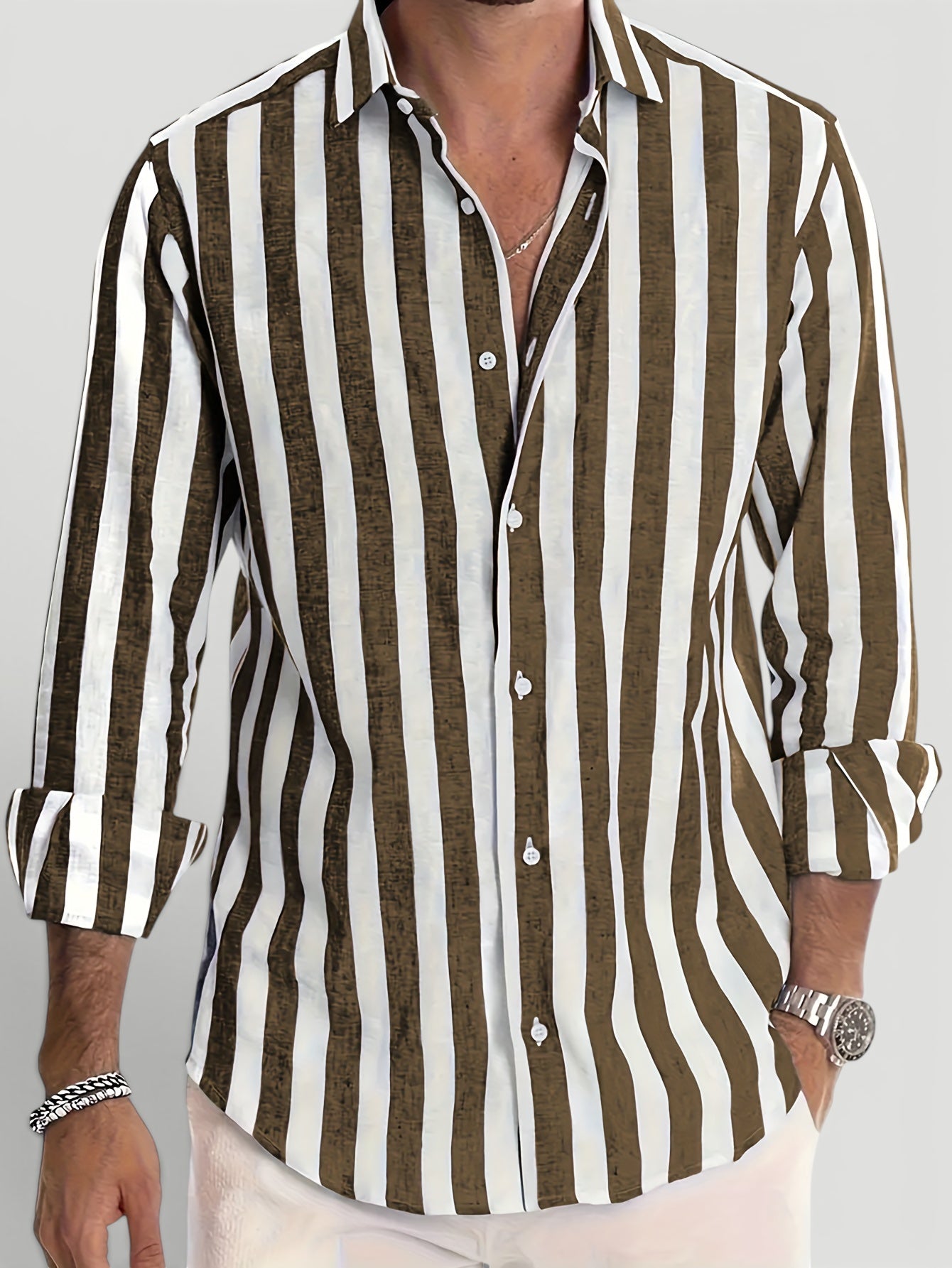 Ellmont London | Men’s Breathable Striped Summer Shirt