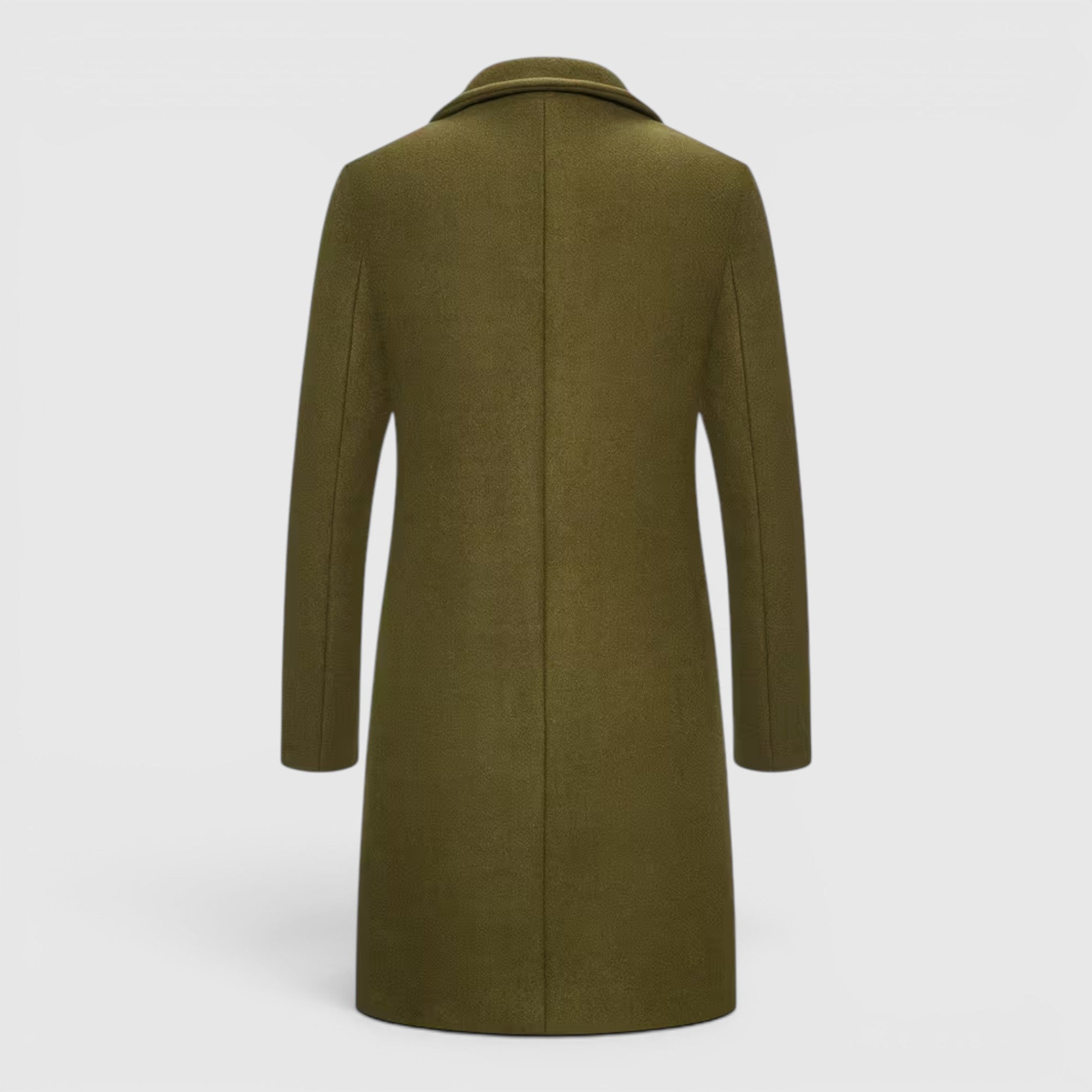 Ellmont London | Men's Trench Coat Single-Breasted Long Winter Overcoat