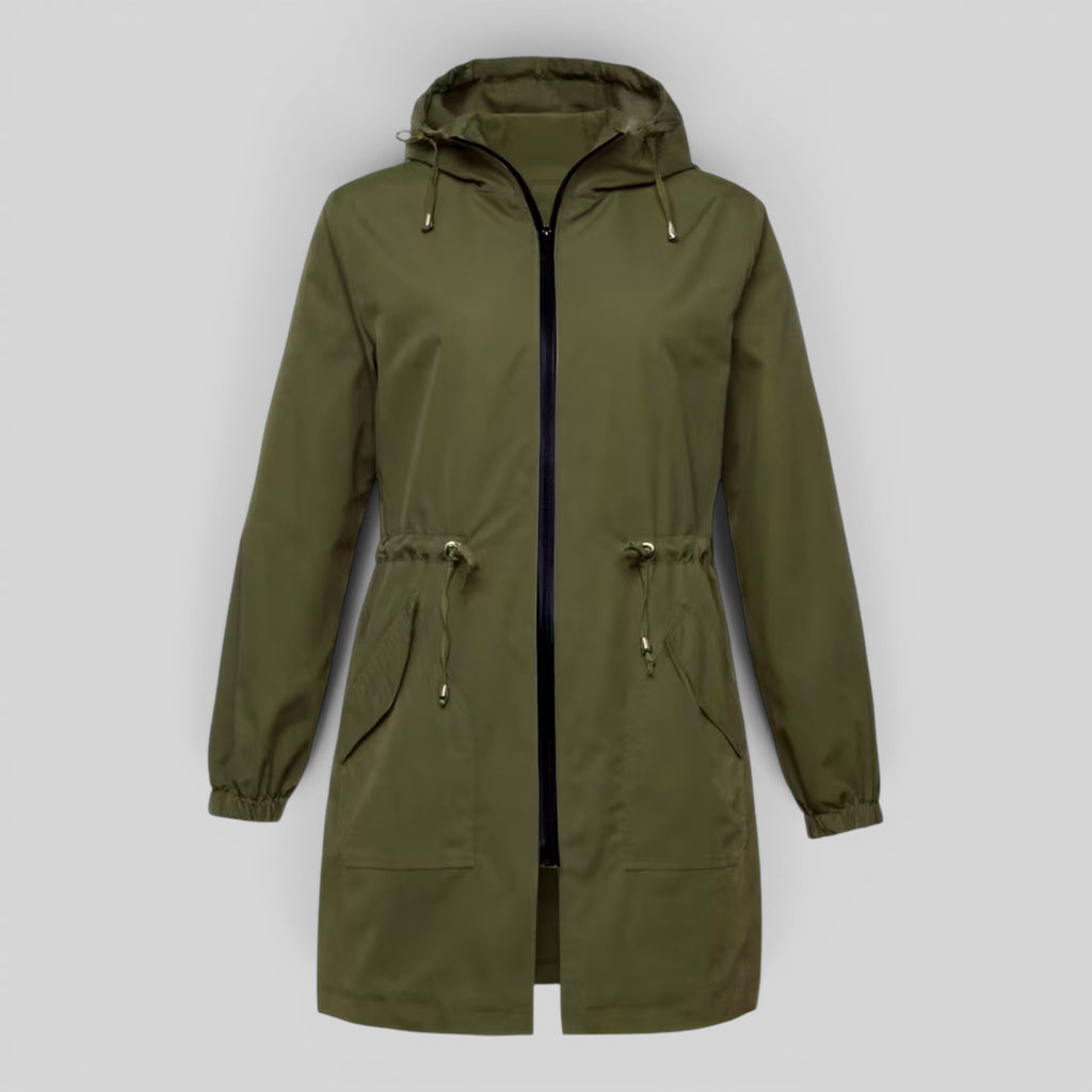 Ellmont London | Women's Waterproof Trench Coat Full Zip Outdoor Rain Jacket