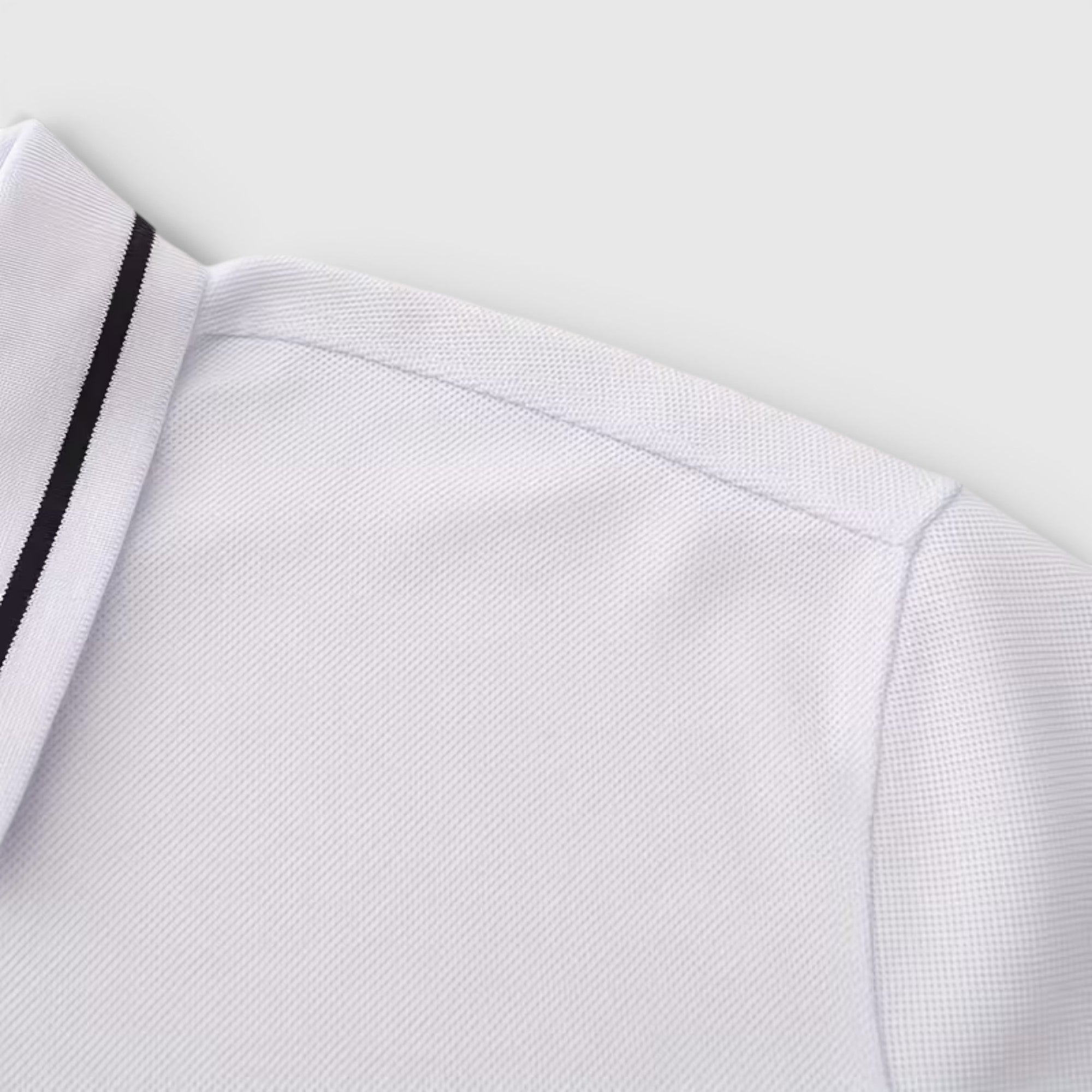 Isaac | Men's Casual Polo Shirt Long Sleeve Rib-Knit Everyday Wear