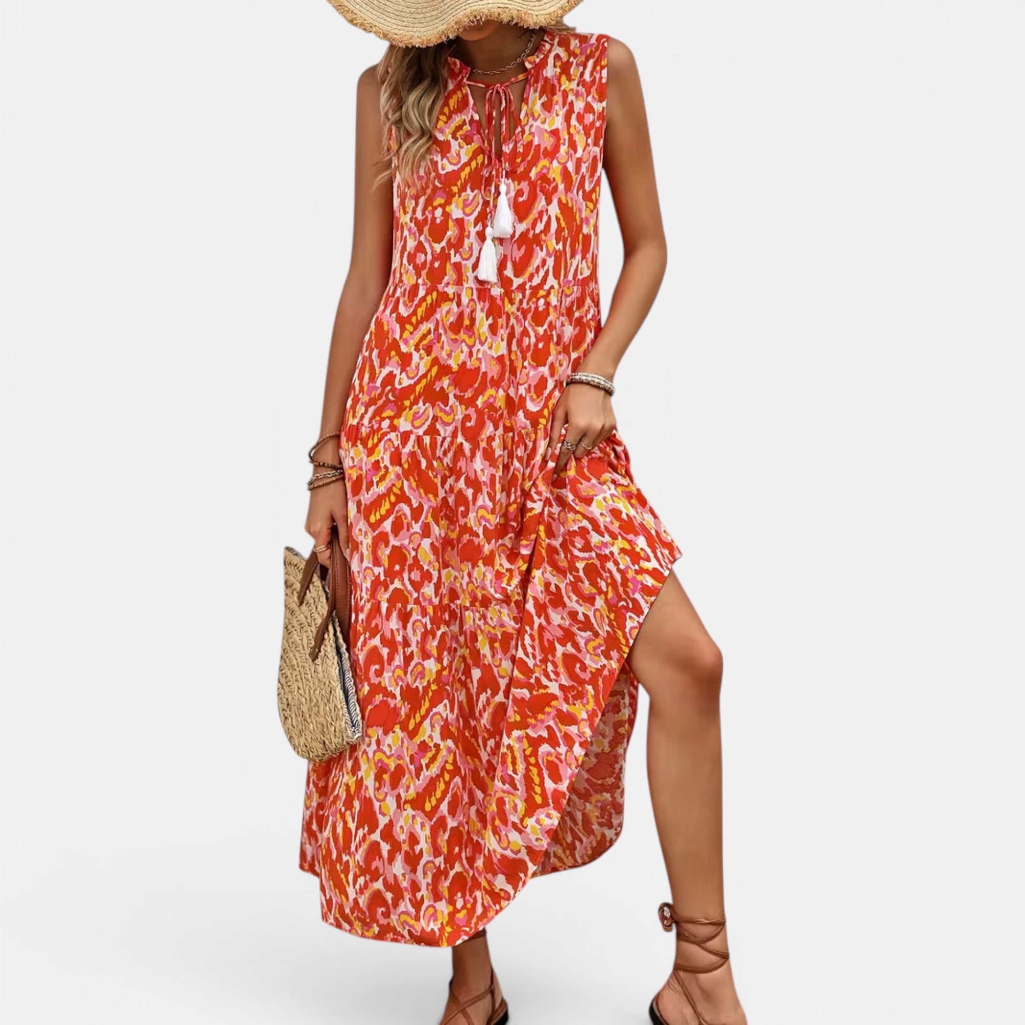 Ellmont London | Women's Lightweight Sleeveless Boho Dress for Summer