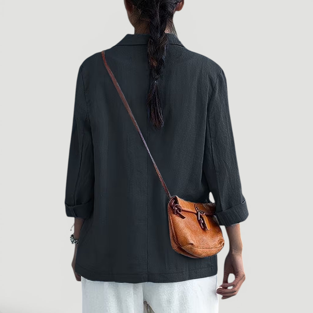 Ellmont London | Women's Summer 2 Button Blazer Jacket with Pockets