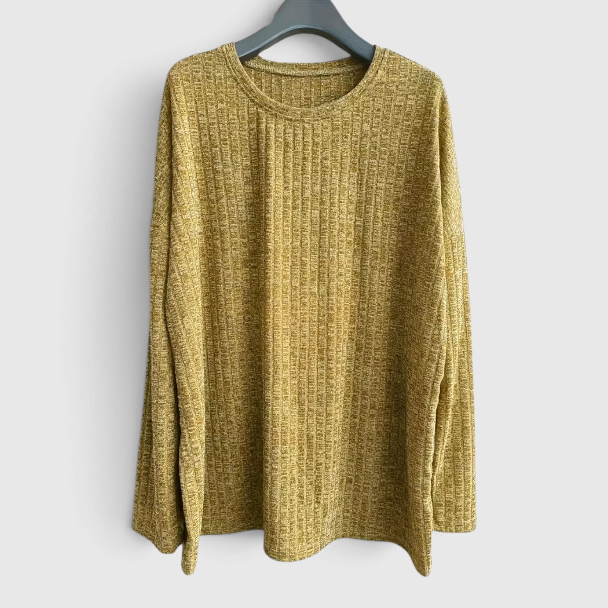 Lola | Women's Plus Size Crewneck Sweater – Relaxed Fit Long Sleeve Casual Top