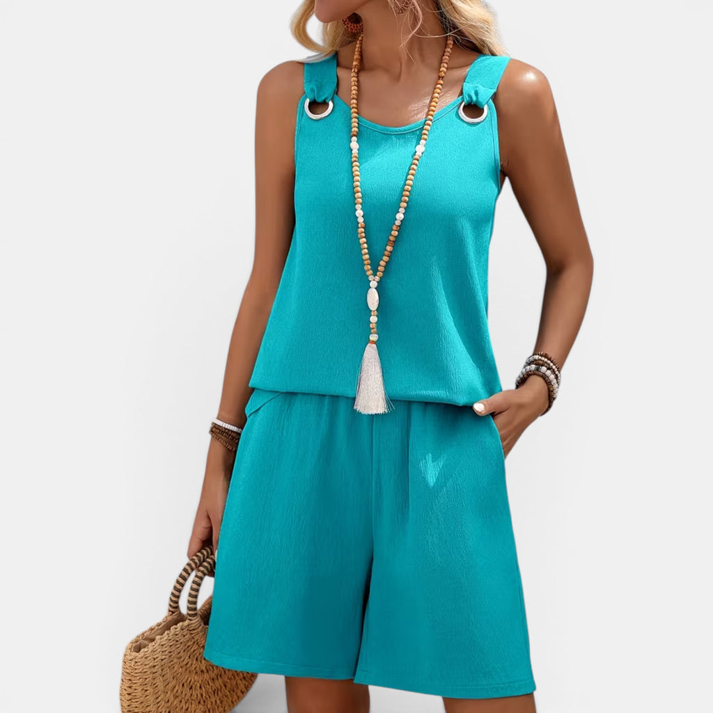 Ellmont London | Women's Lightweight Two Piece Set Casual Resort Wear