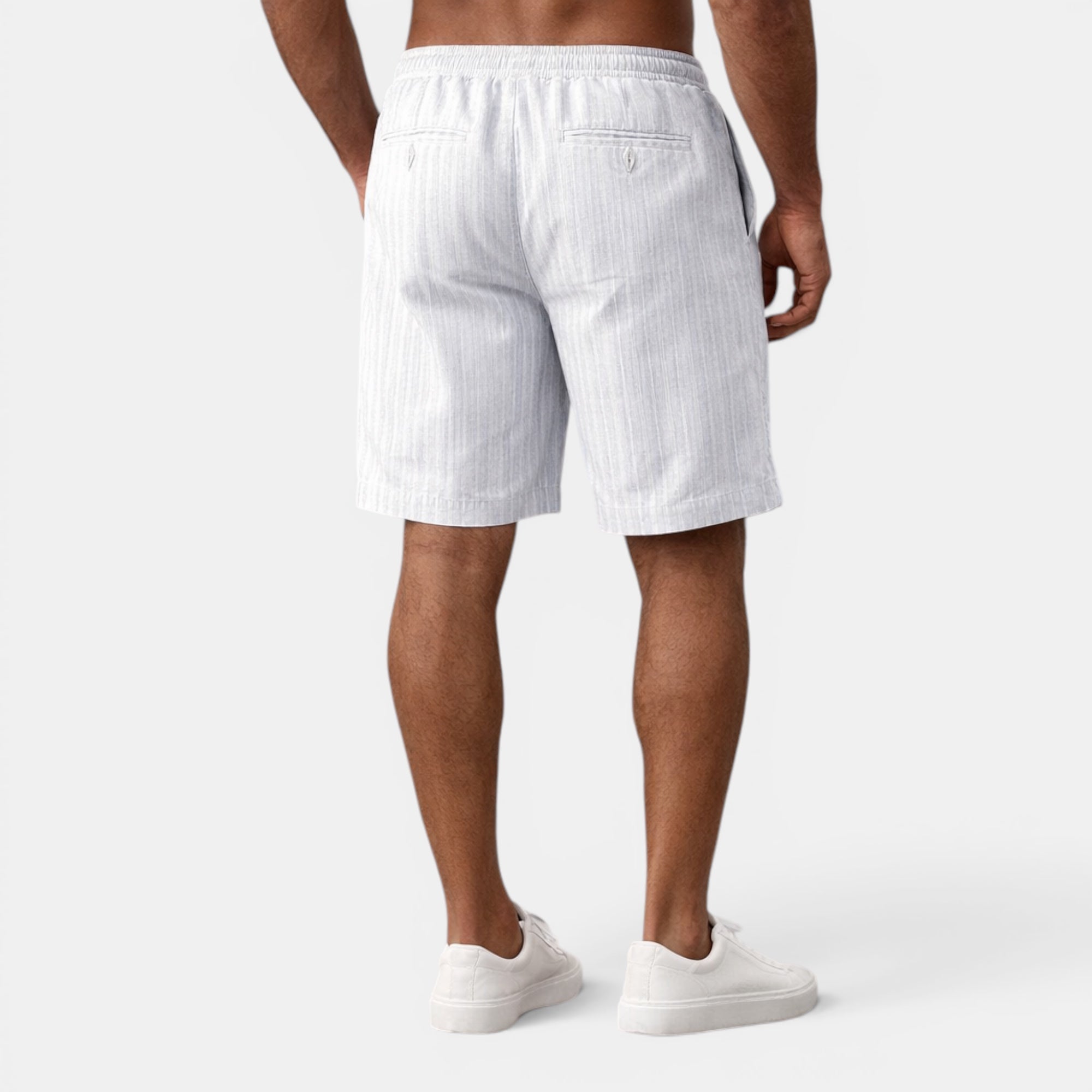 Ellmont London | Men's Breathable Casual Linen Summer Shorts Regular Fit