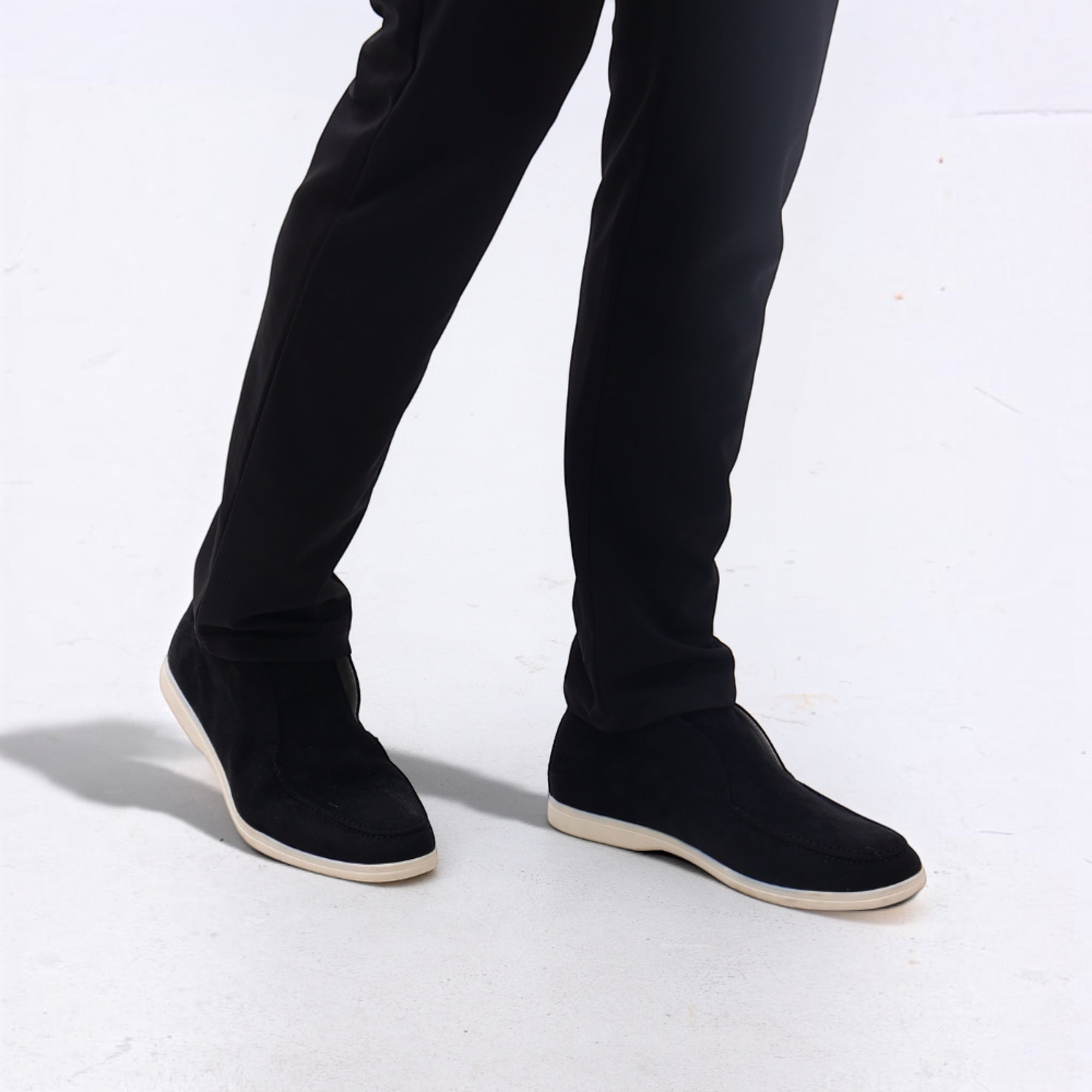 Ellmont London | Men's Classic High Suede Dress Loafers