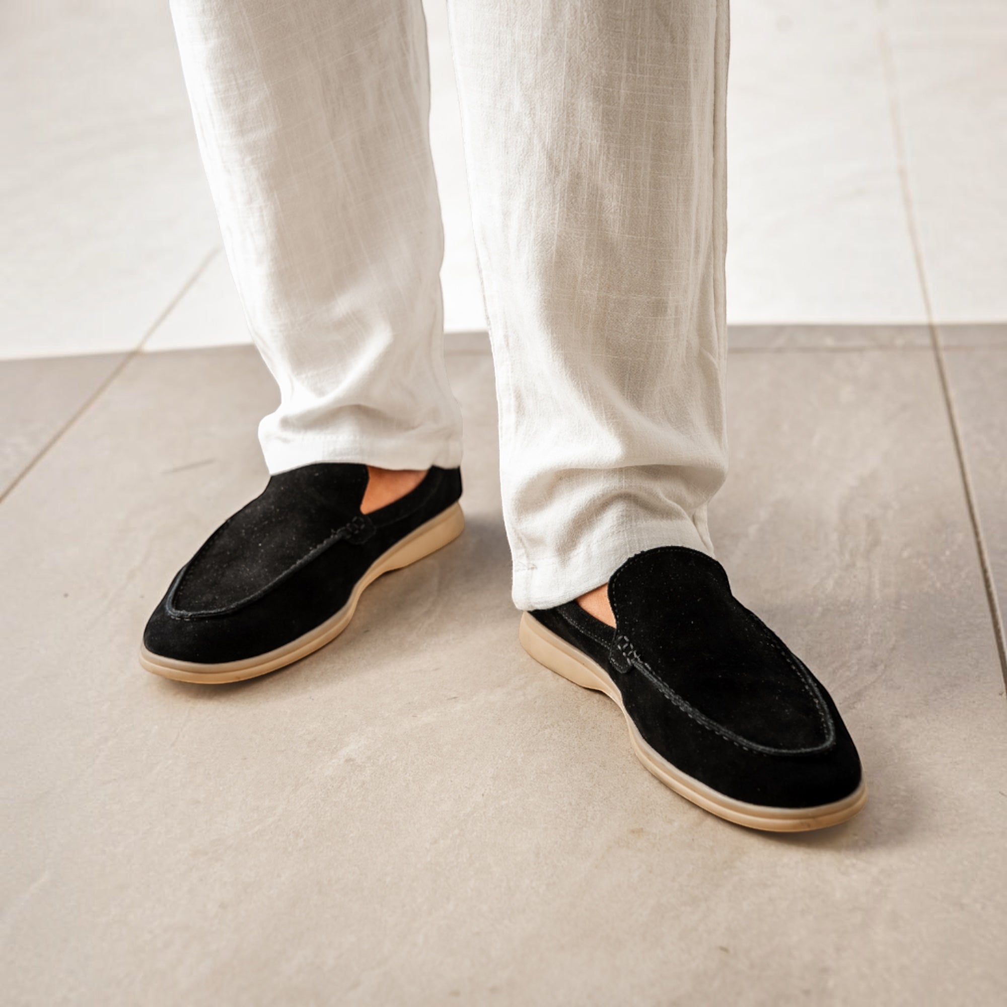 Ellmont London | Men's Soft Suede Slip On Loafers Premium Fit