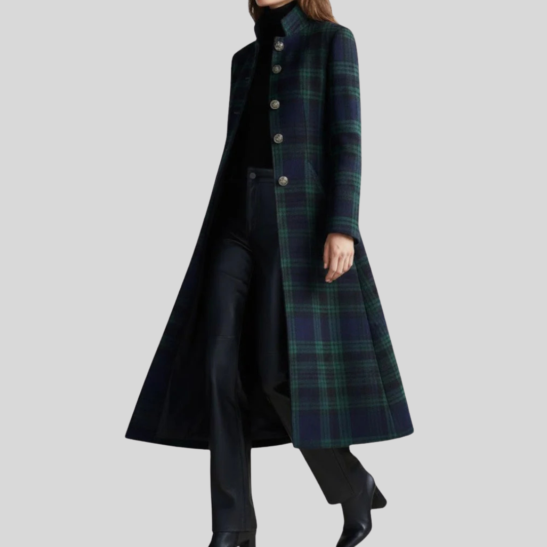 Tara | Timeless Plaid Elegant Coat