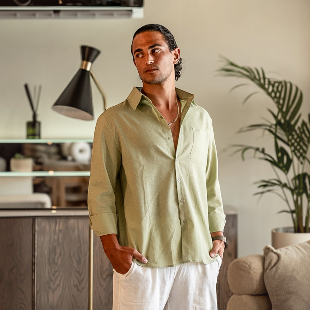 Ellmont London | Men's Breathable Linen Shirt Everyday Comfort