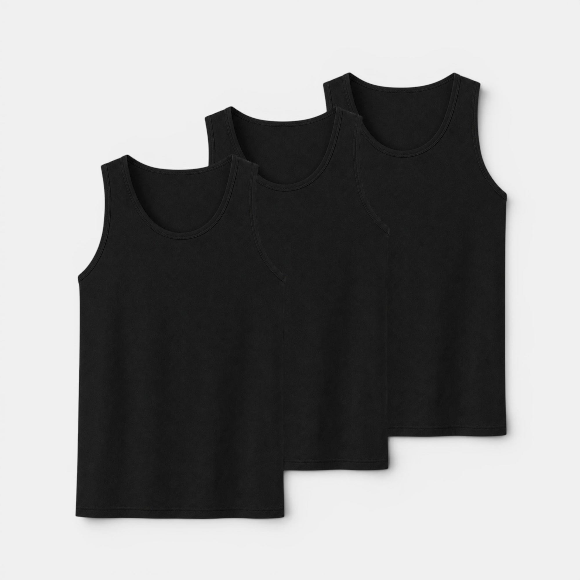 Ellmont London | Men's Breathable Undershirt Plus Size Tank Top 3 Pack