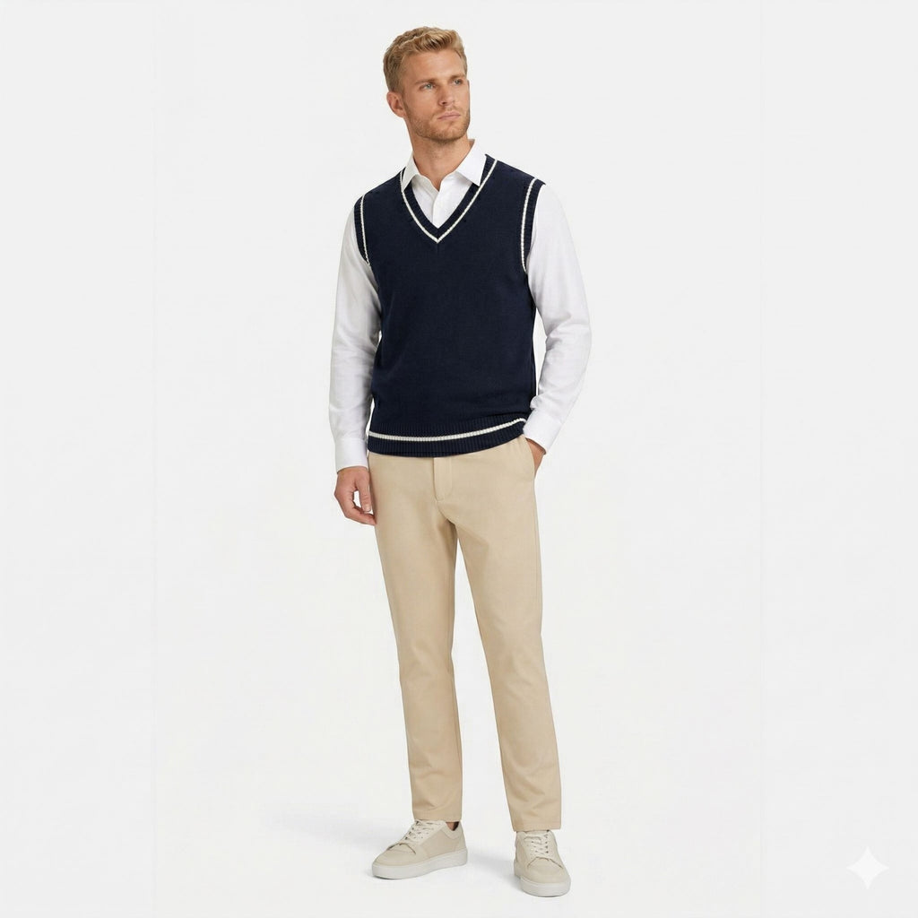 Ellmont London | Knit Jumper Men's Cable Knit Business Casual Sweater