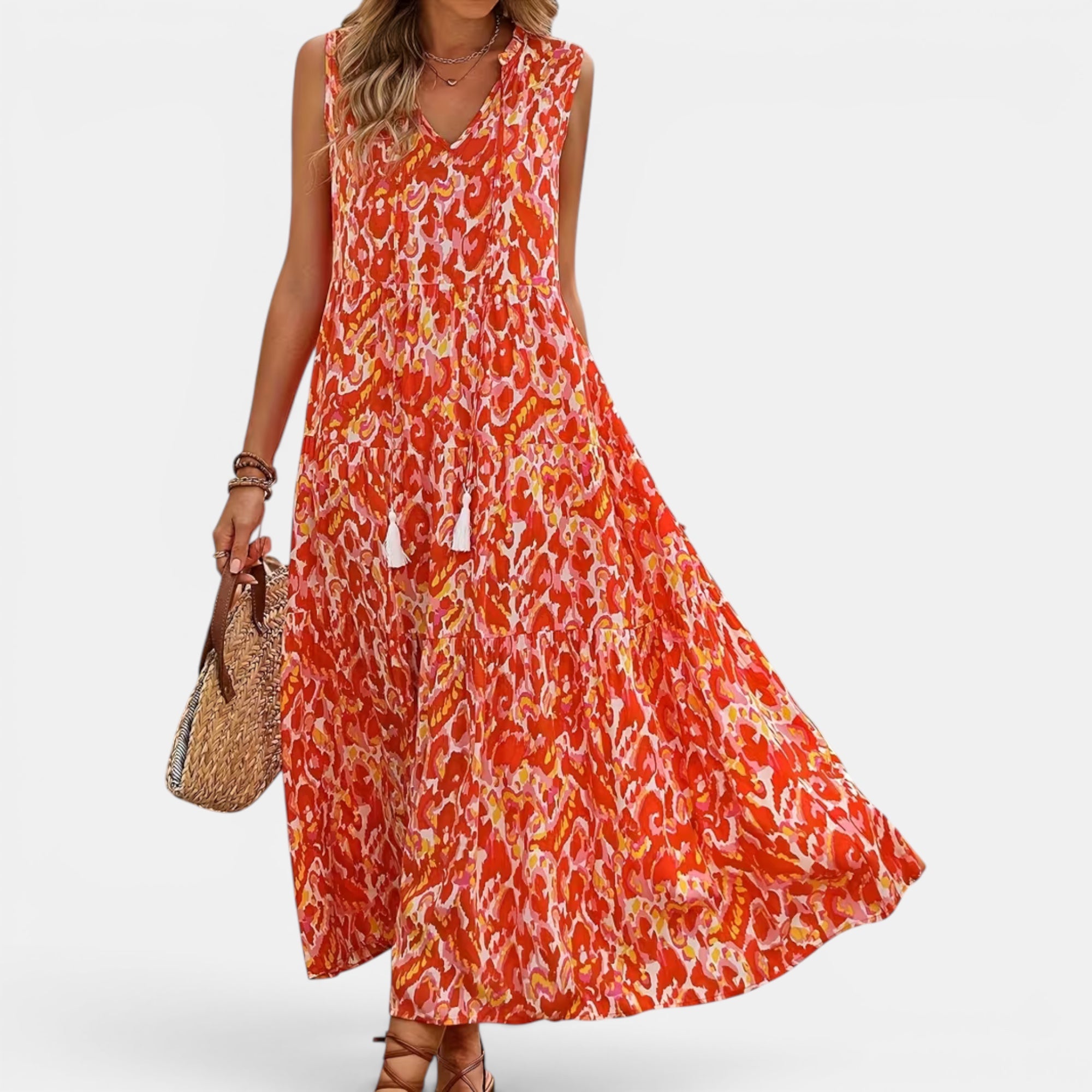 Ellmont London | Women's Lightweight Sleeveless Boho Dress for Summer