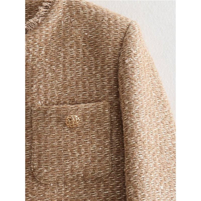 Ellmont London | Women’s Lightweight Elegant Tweed Structured Jacket