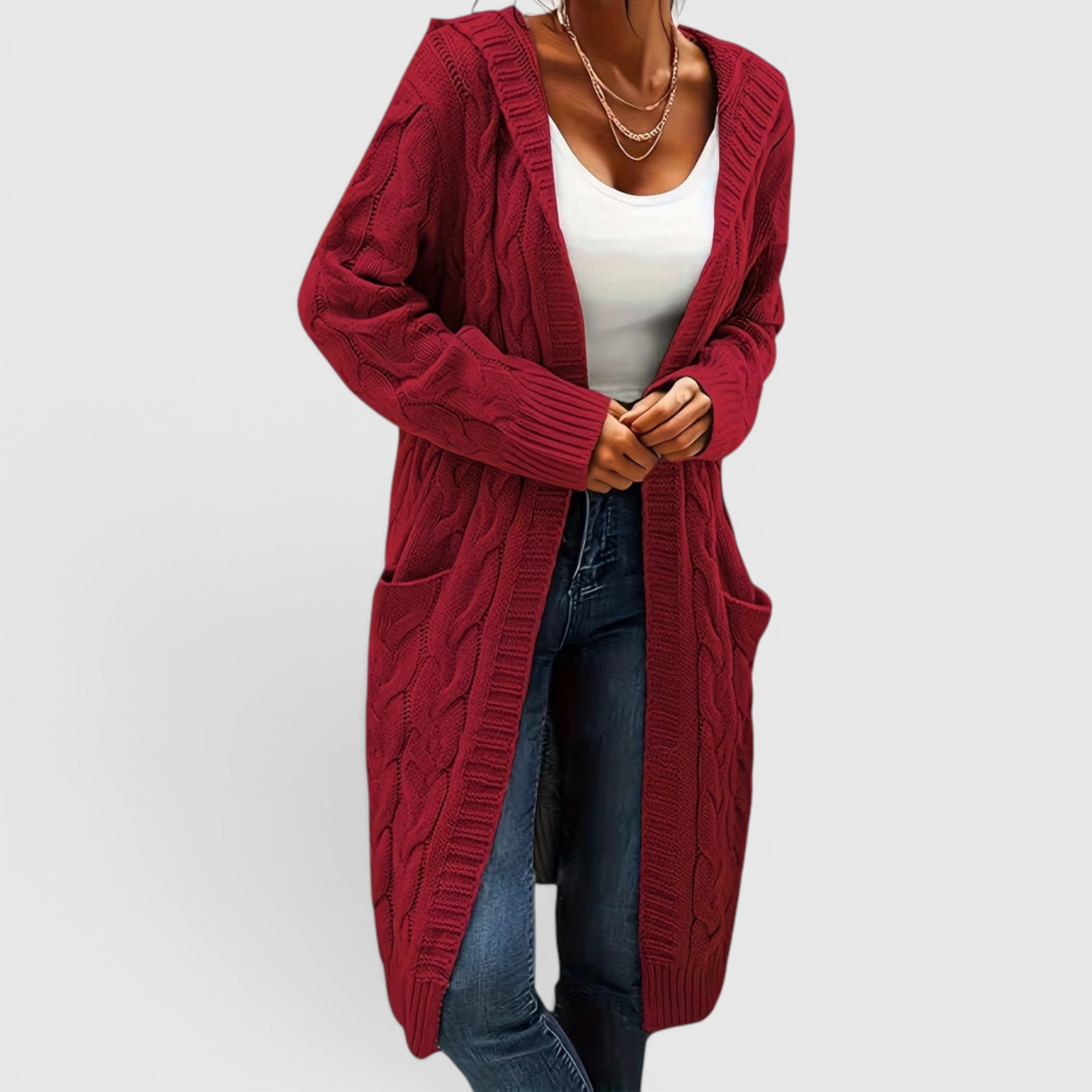 Ellmont London | Women's Breathable Casual Office Long Sweater
