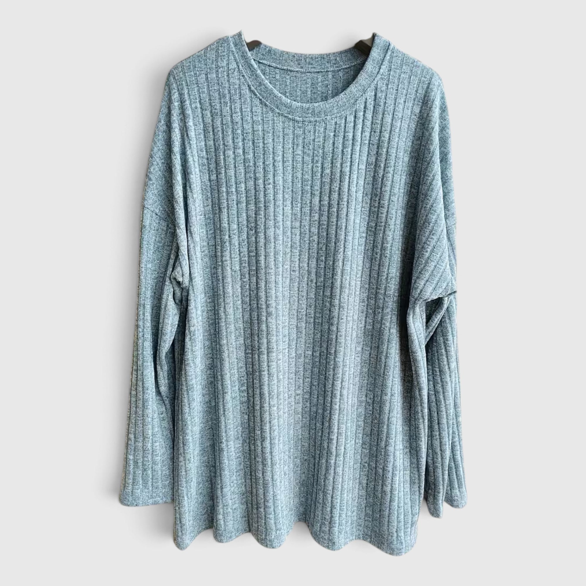 Lola | Women's Plus Size Crewneck Sweater – Relaxed Fit Long Sleeve Casual Top