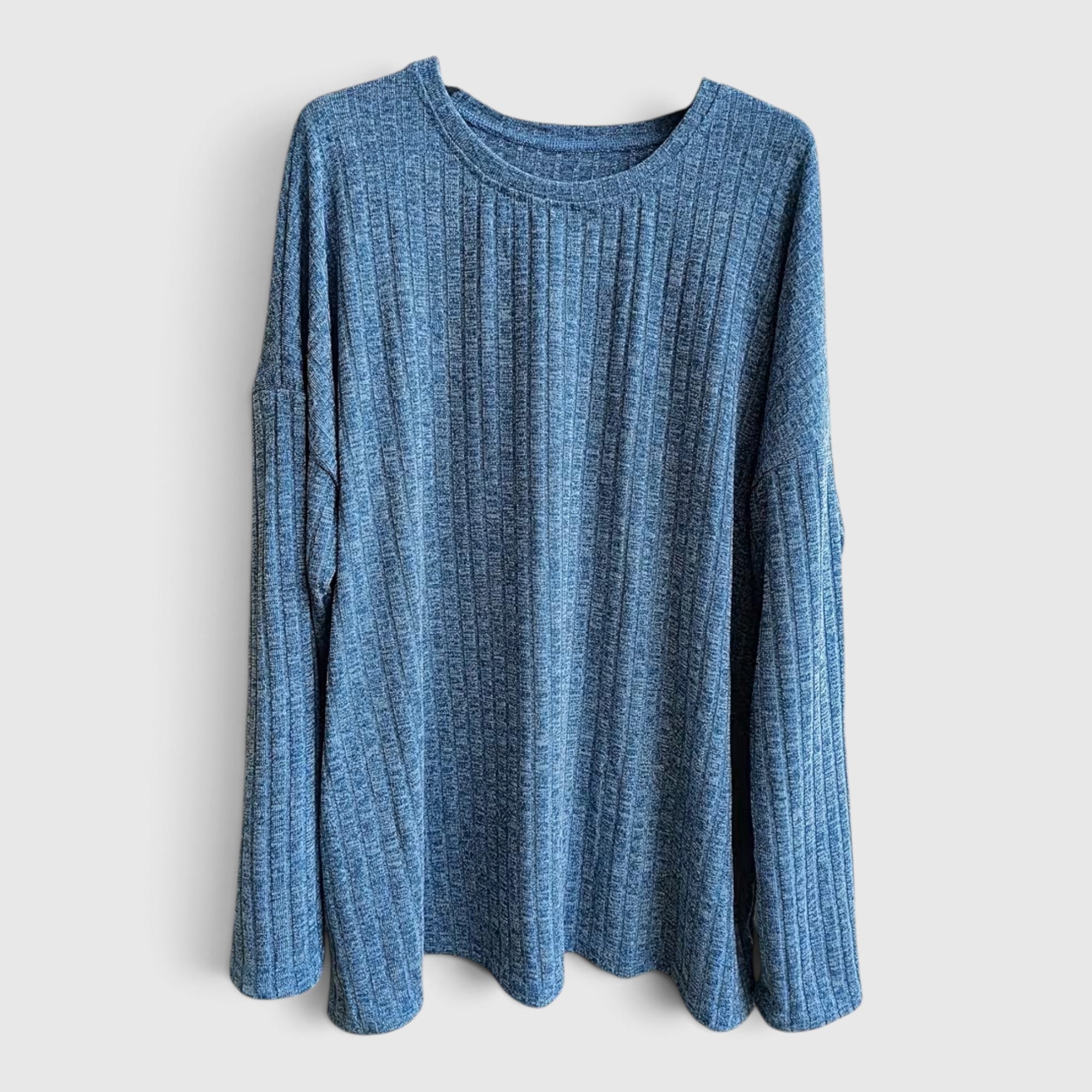 Lola | Women's Plus Size Crewneck Sweater – Relaxed Fit Long Sleeve Casual Top