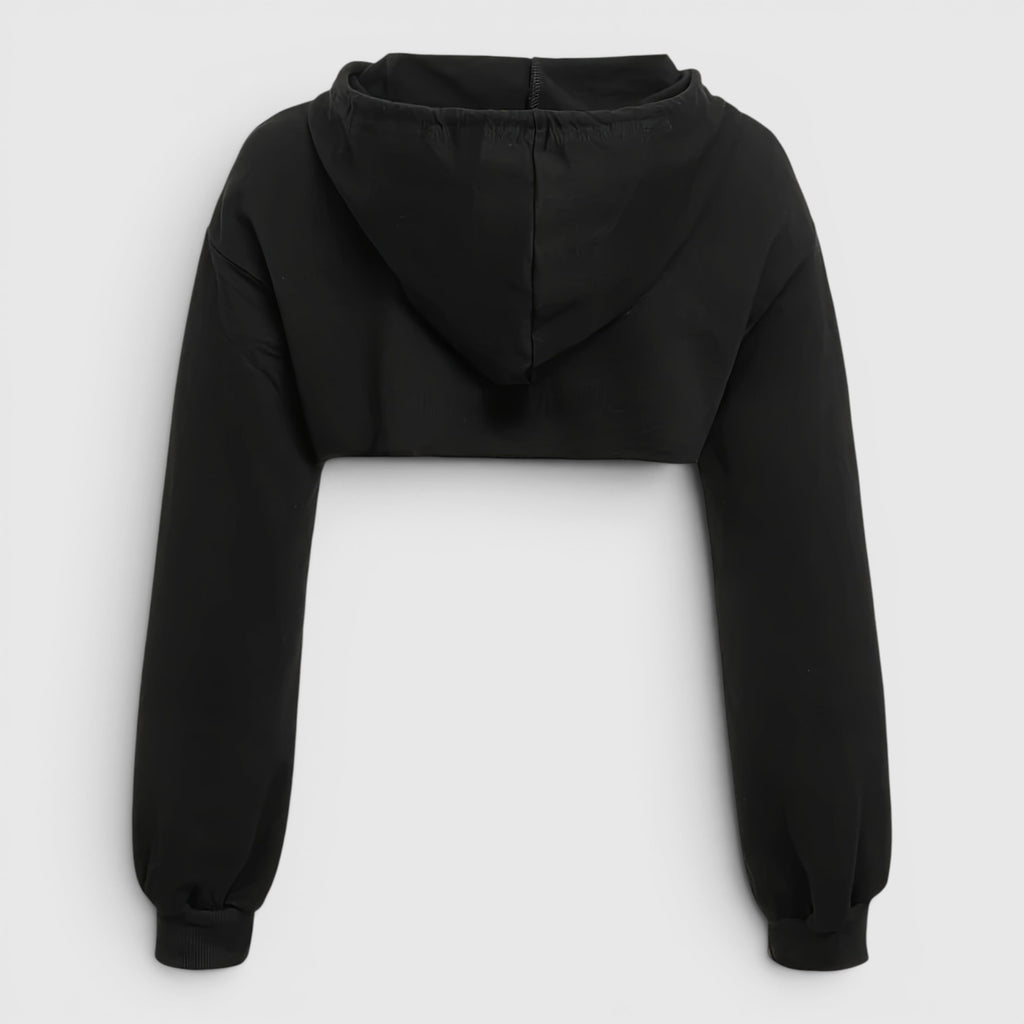 Ellmont London | Short Hooded Sweatshirt – Casual Cropped Pullover for Women