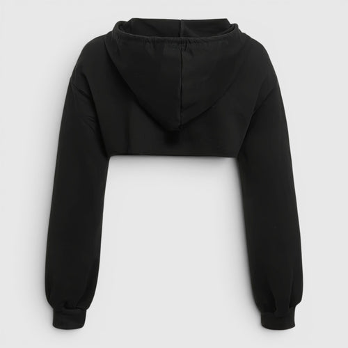 Alma | Short Hooded Sweatshirt – Casual Cropped Pullover for Women