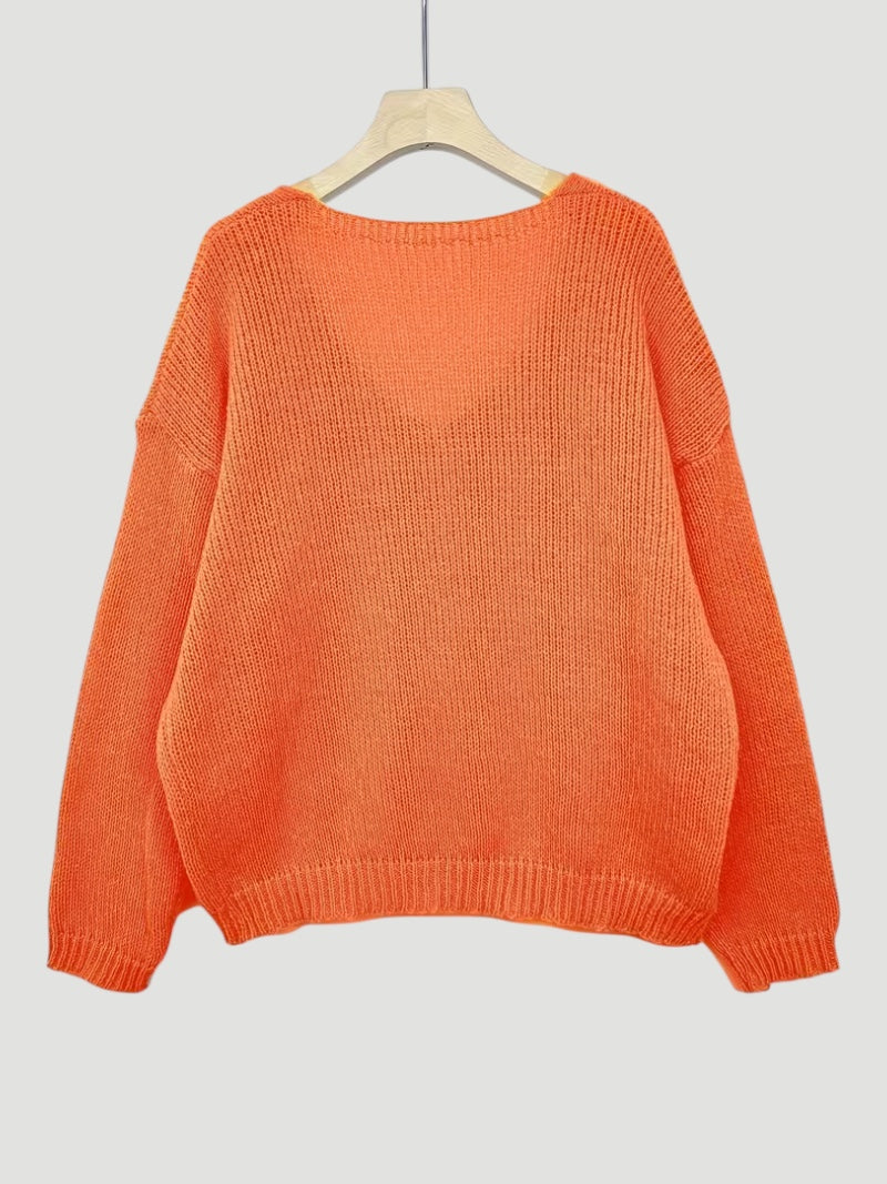 Ellmont London | Women’s Comfortable V-Neck Sweater Everyday