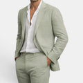 Ellmont London | Men's Tailored Linen Suit Blazer And Pants Set