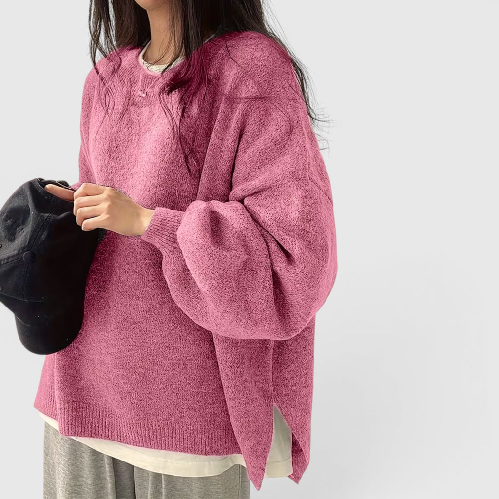 Iris | Women's Crewneck Sweater Long Sleeve Casual Knit Fall Winter Top