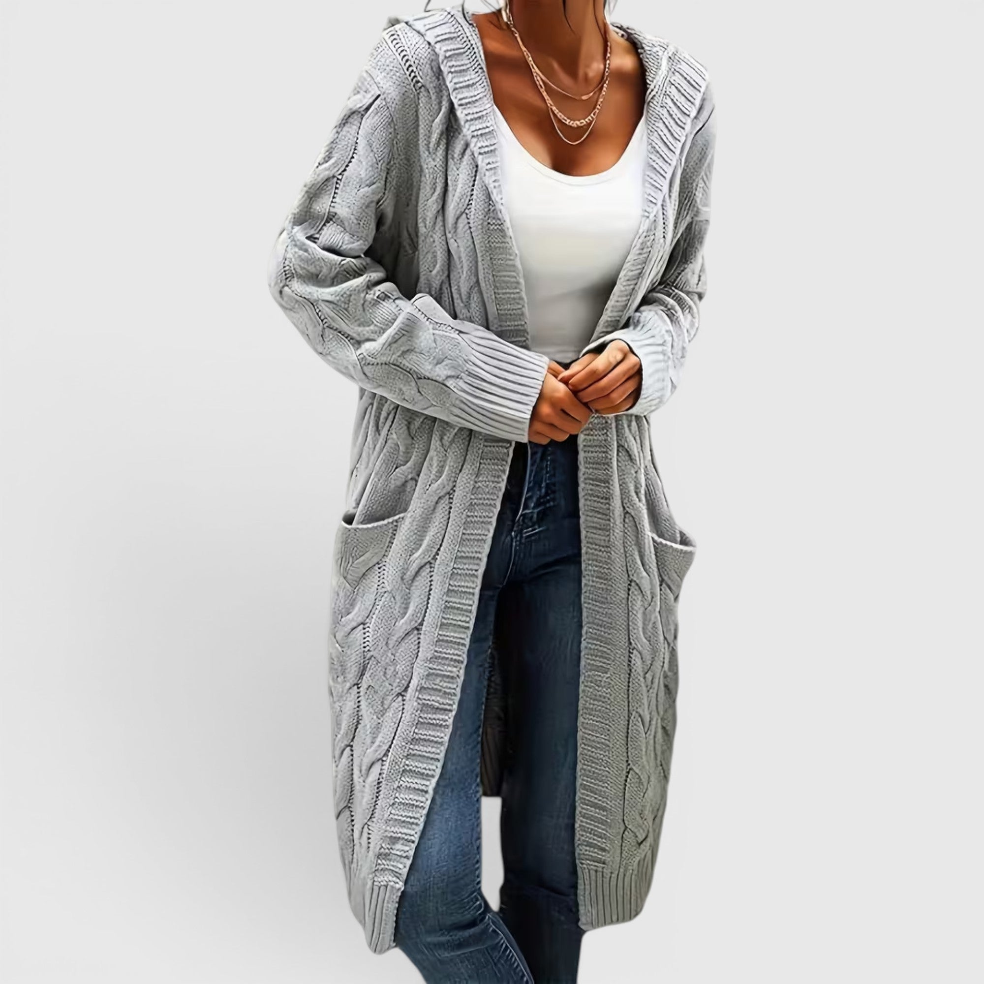 Ellmont London | Women's Breathable Casual Office Long Sweater