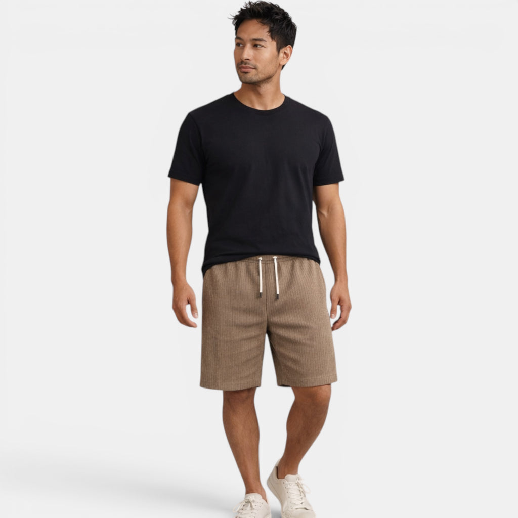Ellmont London | Men's Breathable Casual Linen Summer Shorts Regular Fit
