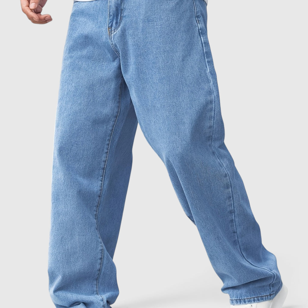 Jack | Men's Baggy Denim Jeans Wide-Leg Regular Fit Trousers