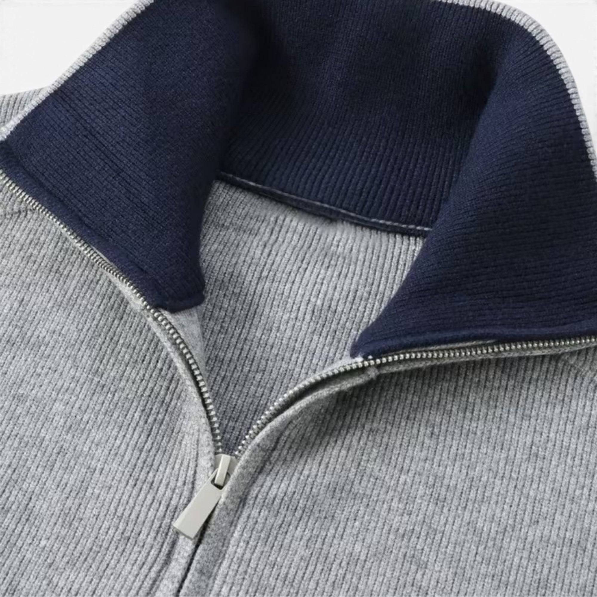 Ellmont London | Men's Full Zip Sweater Knit Cardigan for Work & Casual Wear