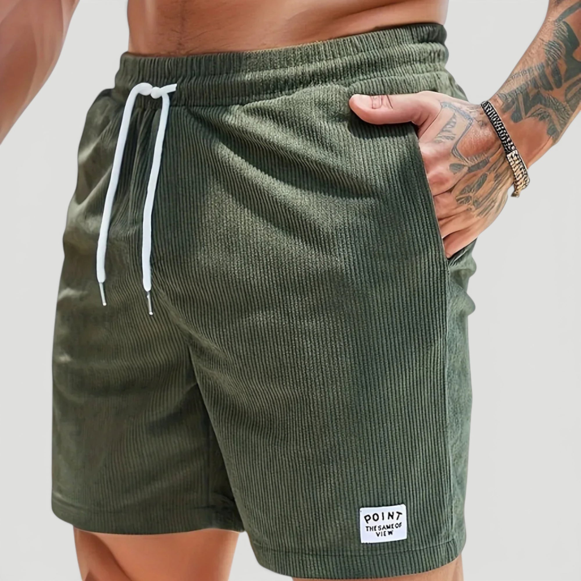 Ellmont London | Men’s Lightweight Summer Corduroy Shorts