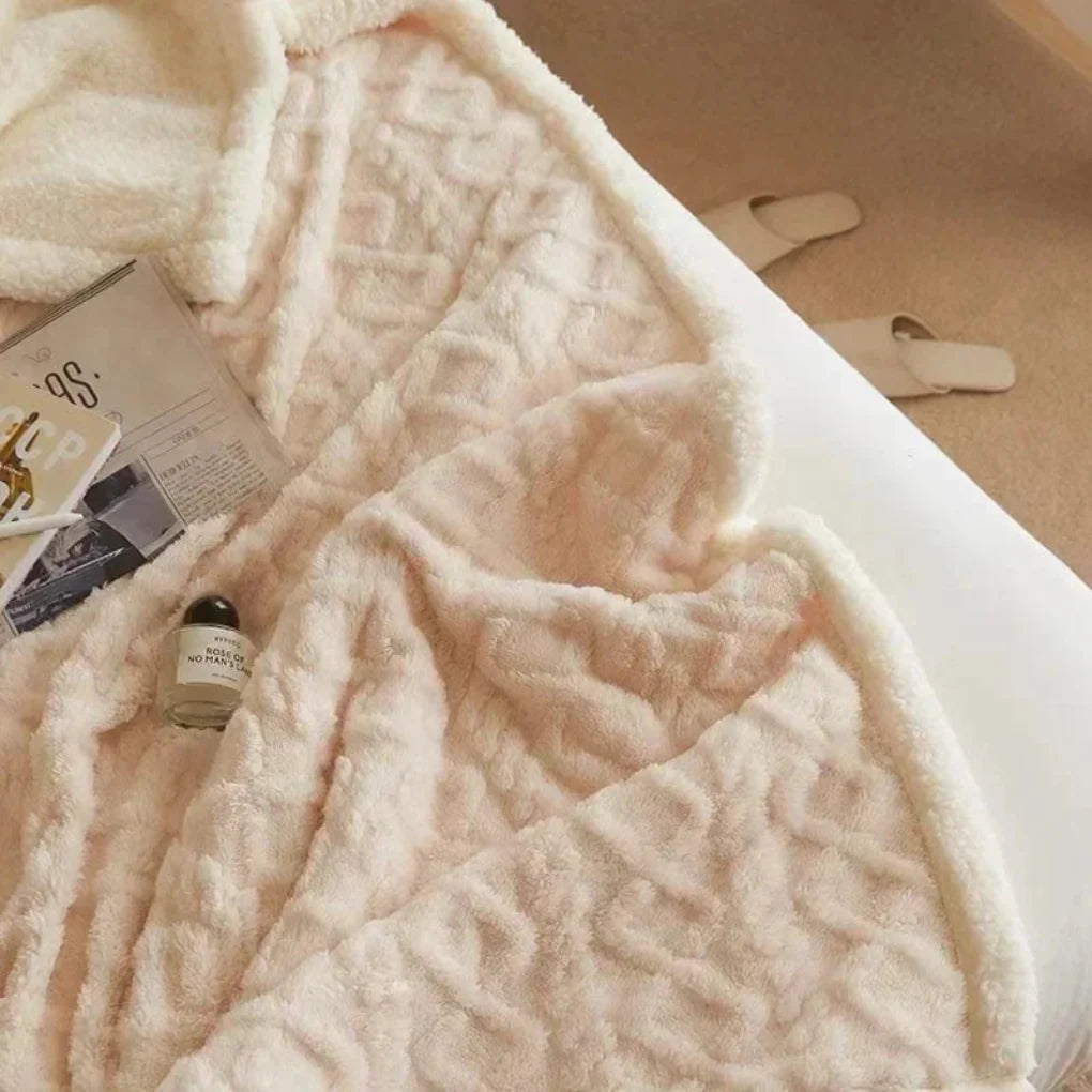 Thick Fleece Blanket – Warm Winter Throw