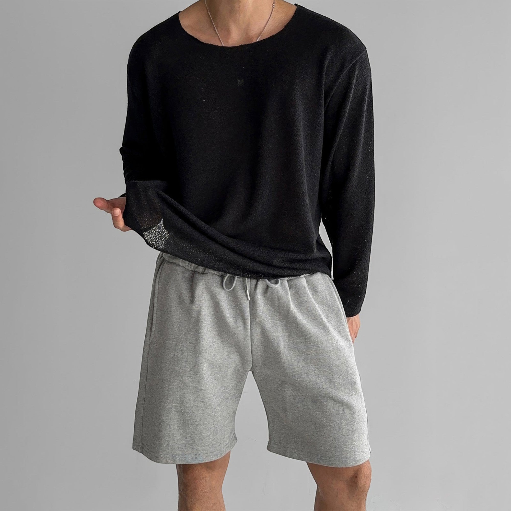Ellmont London | Men's Premium Crew Neck Long Sleeve T-Shirt Regular Fit
