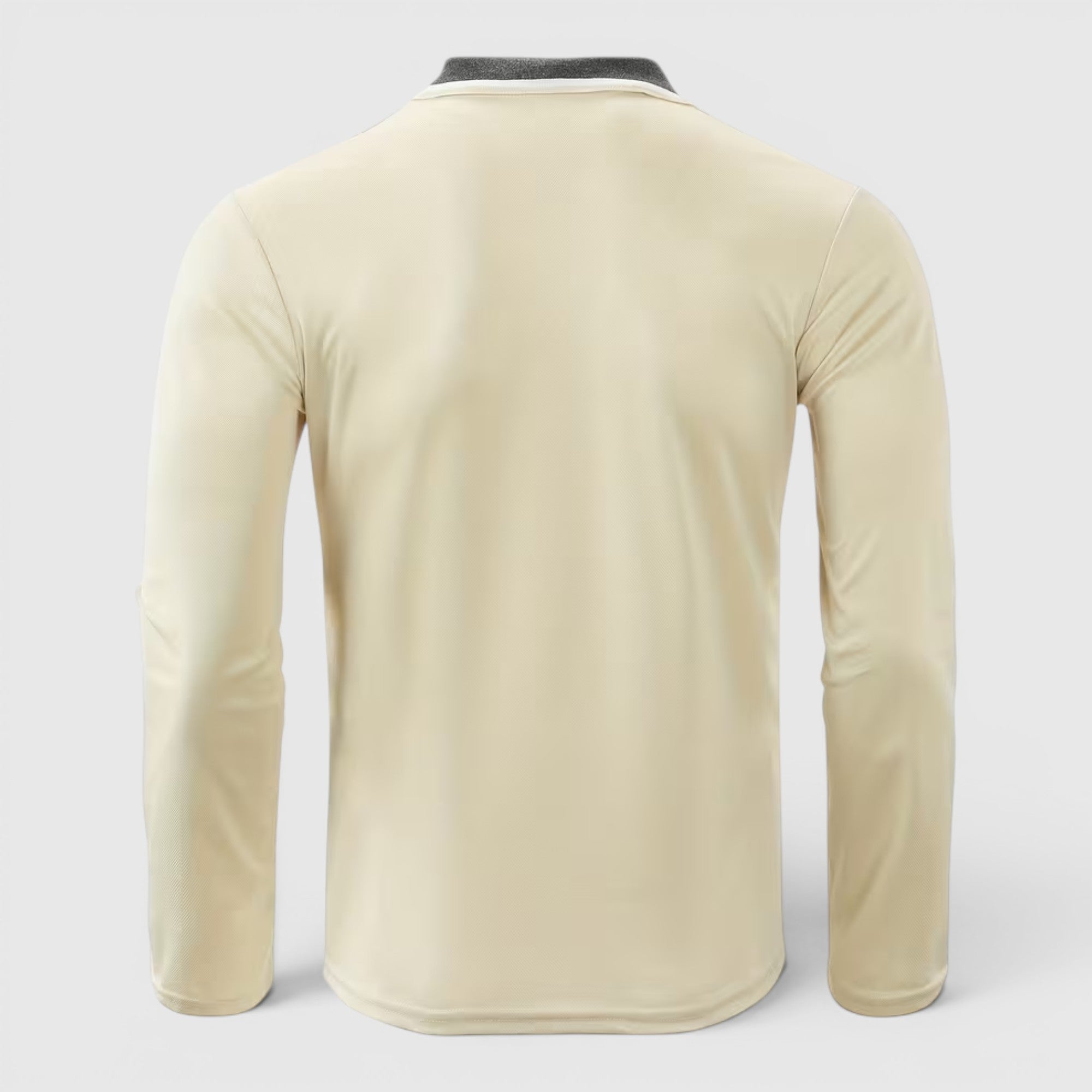 Ellmont London | Men's Long Sleeve Polo Shirt Contrast Collar Regular Fit Button Up