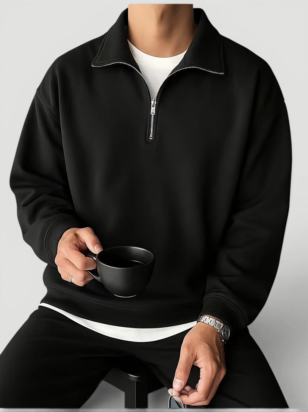 Ellmont London | Men’s Lightweight Quarter Zip Pullover