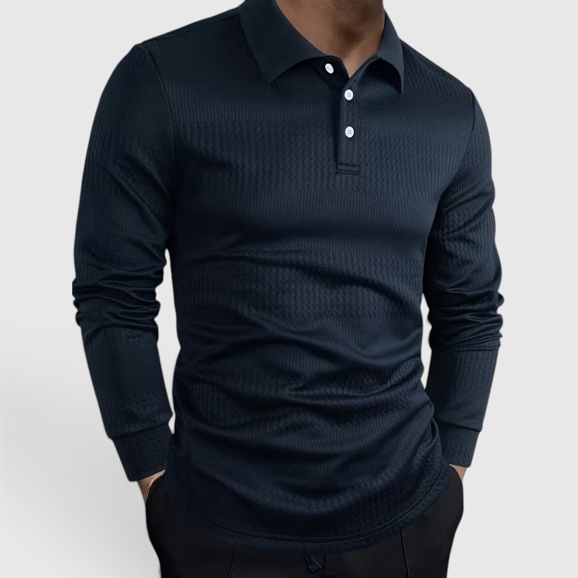 Martin | Men's Jacquard Knit Shirt – Regular Fit Office & Weekend Wear