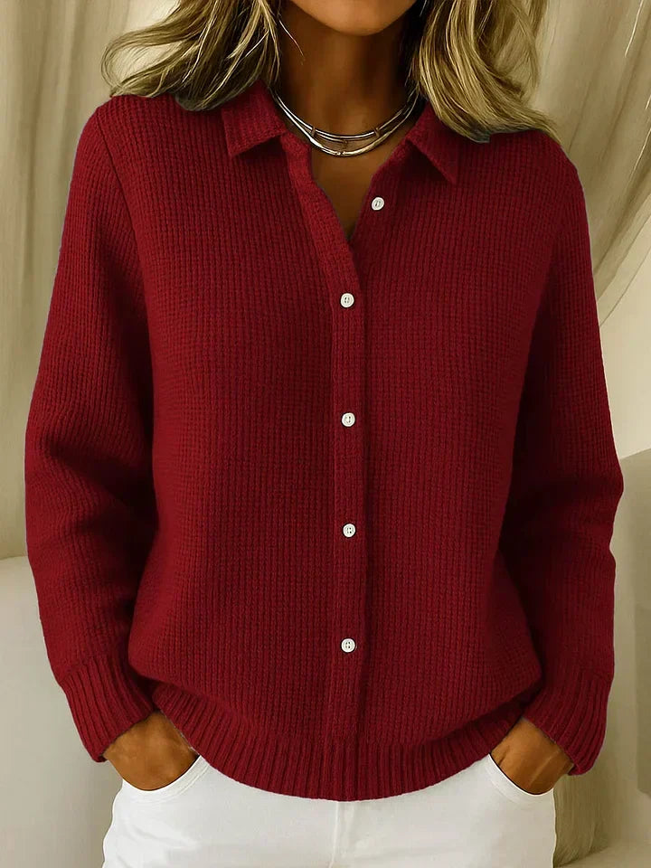 Women's Elegant Knit Cardigan – Soft Cosy Cardigan