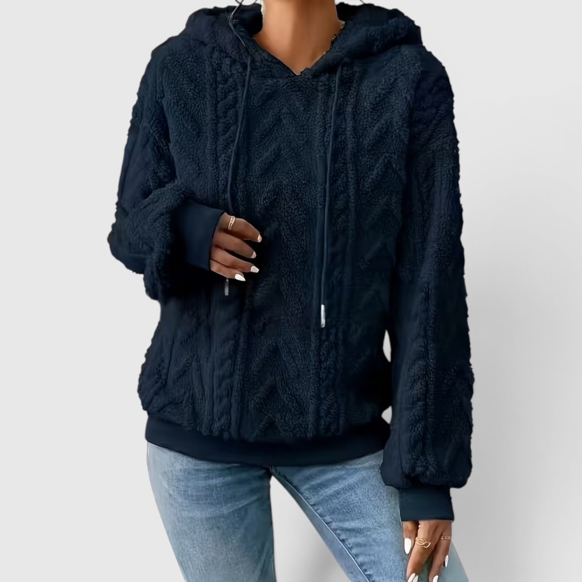 Ellmont London | Women's Casual Hooded Sweatshirt Loose Fit Everyday Pullover