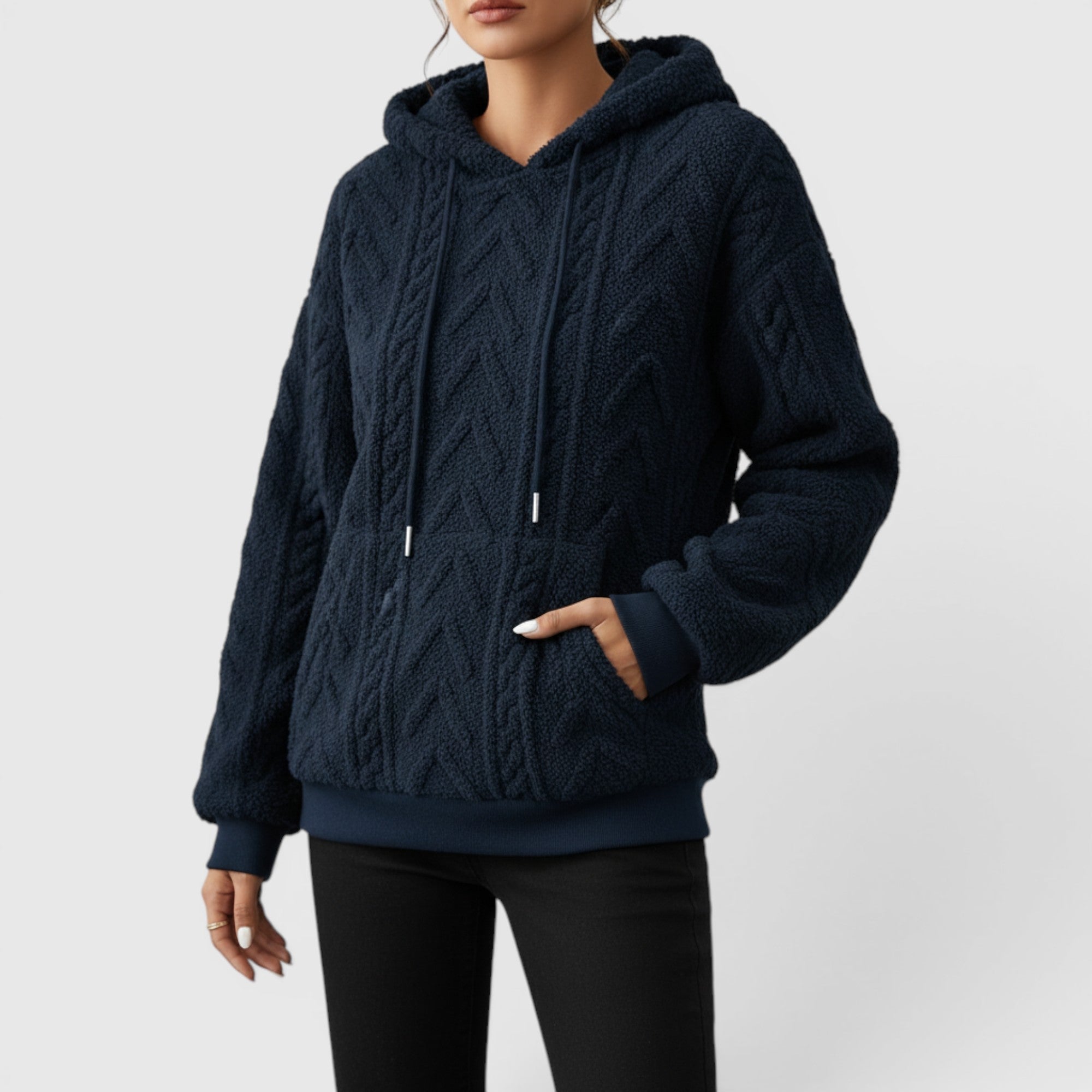 Mabel | Women's Casual Hooded Sweatshirt Loose Fit Everyday Pullover