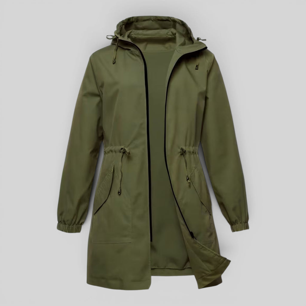 Ellmont London | Women's Waterproof Trench Coat Full Zip Outdoor Rain Jacket