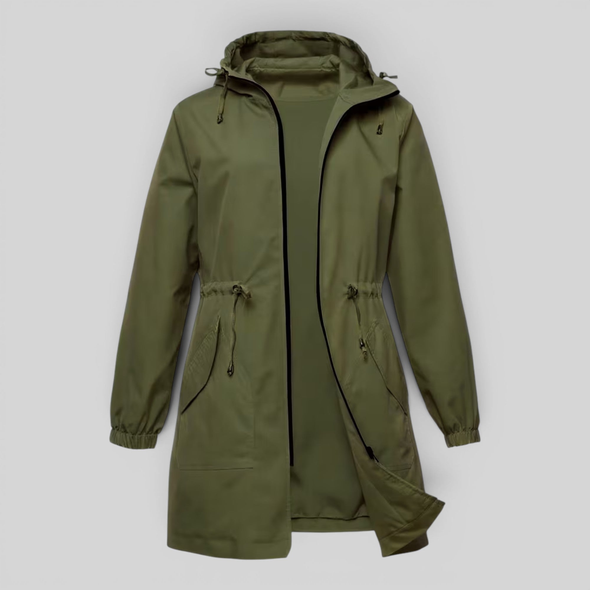 Ellmont London | Women's Waterproof Trench Coat Full Zip Outdoor Rain Jacket