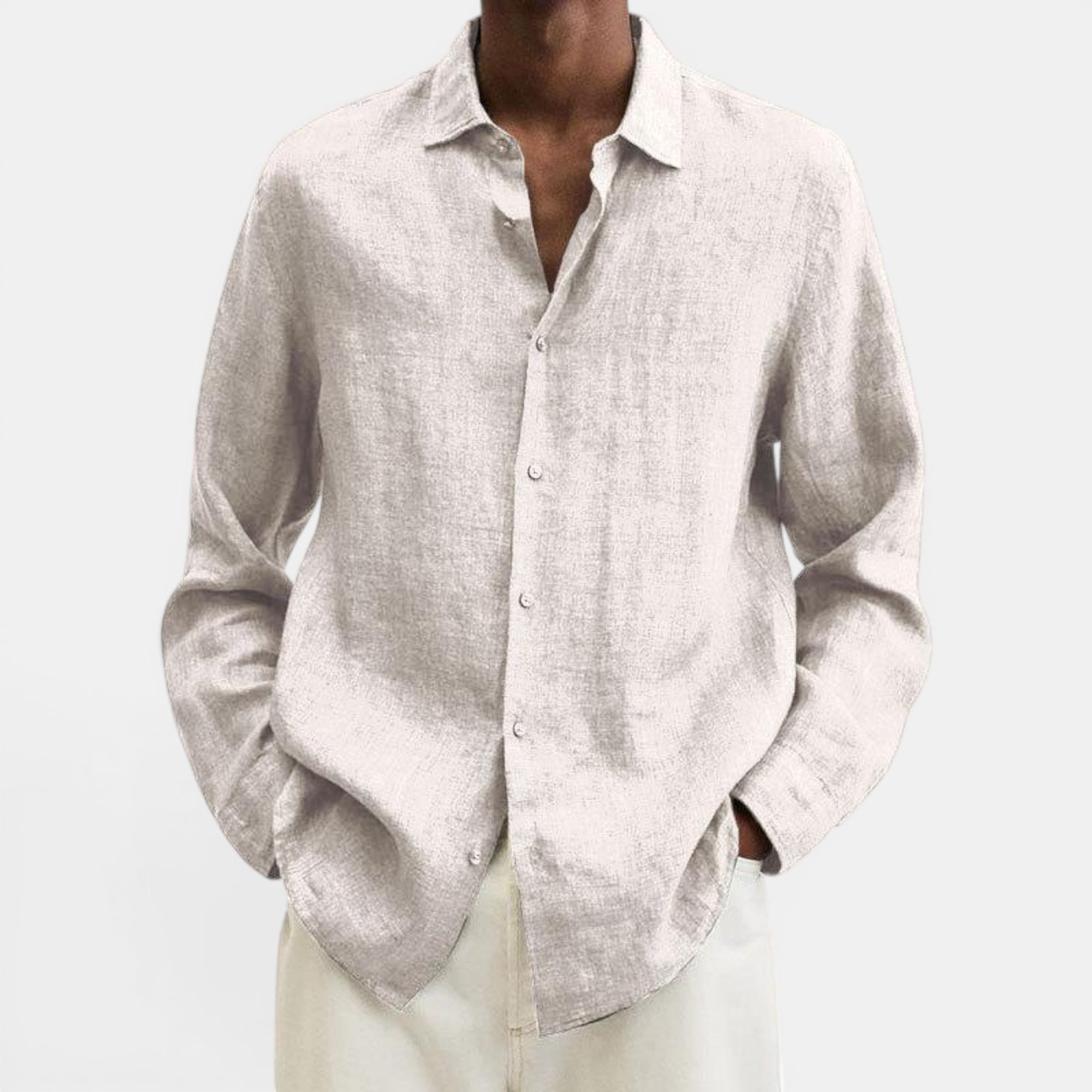 Ellmont London | Men's Lightweight Linen Breathable Button Up Shirt