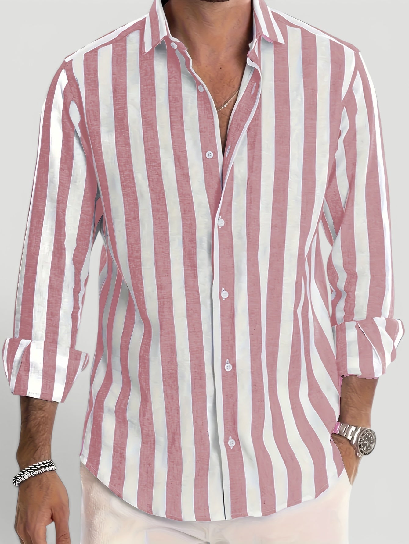 Ellmont London | Men’s Breathable Striped Summer Shirt