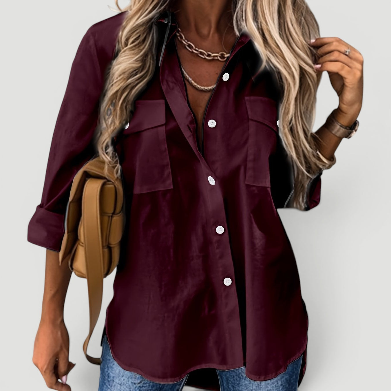 Ellmont London | Women’s Button Blouse Comfortable Daily Wear
