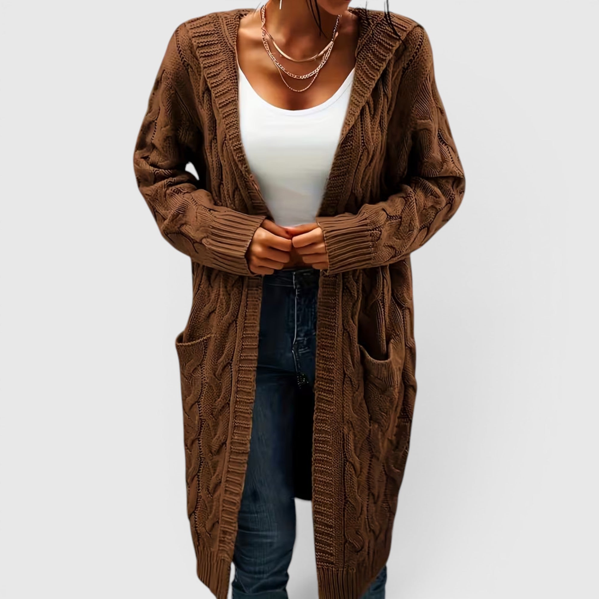 Ellmont London | Women's Breathable Casual Office Long Sweater